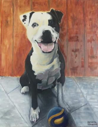 Lets Play commissioned pet painting